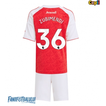Arsenal Martin Zubimendi #36 Echipament de Fotbal Replică 2025-26 Copii Acasa (+ Șorturi)